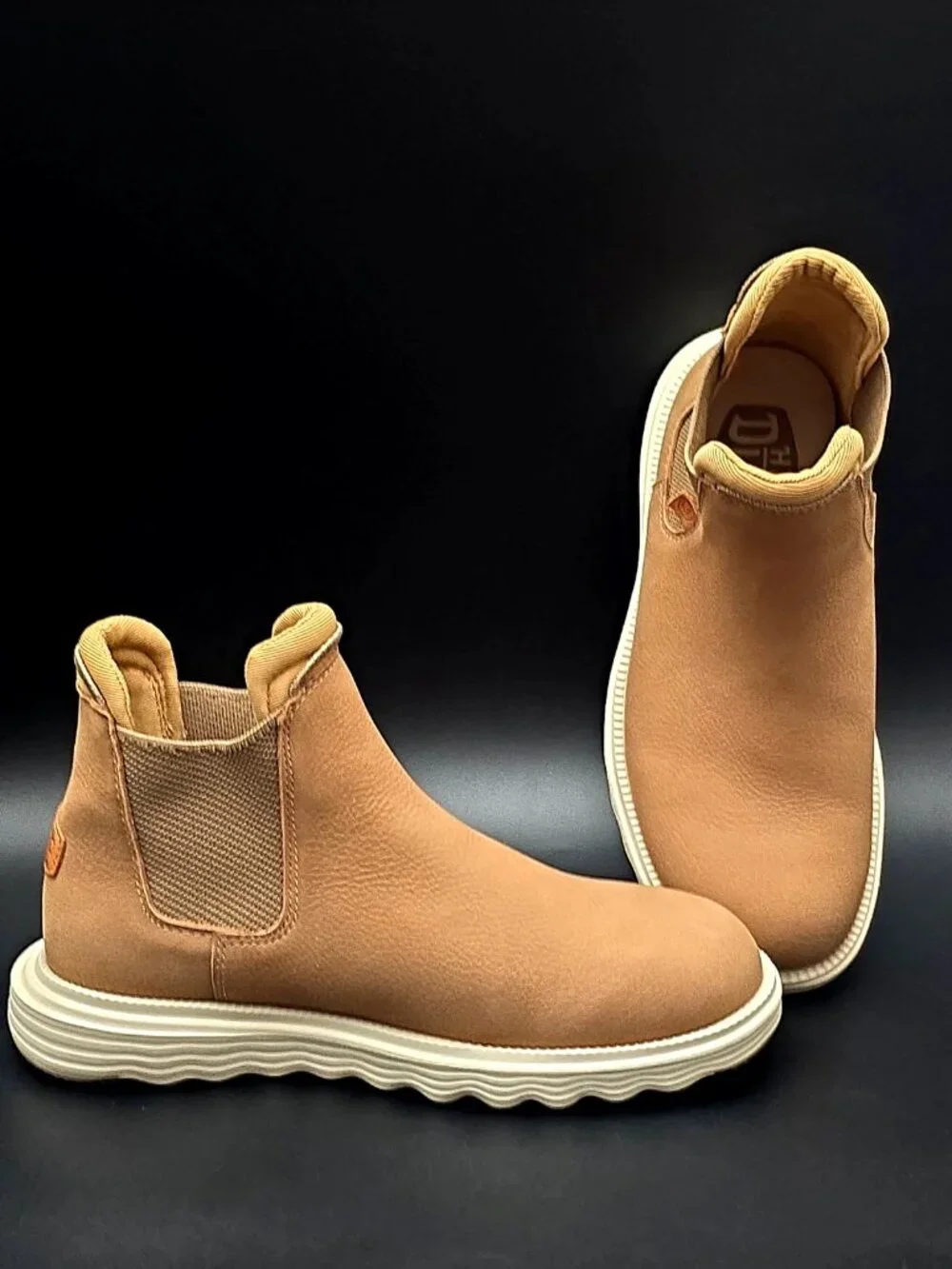 Hey Dude Branson Walnut Brown Comfort Chelsea Boots Shoes Men's Size 7